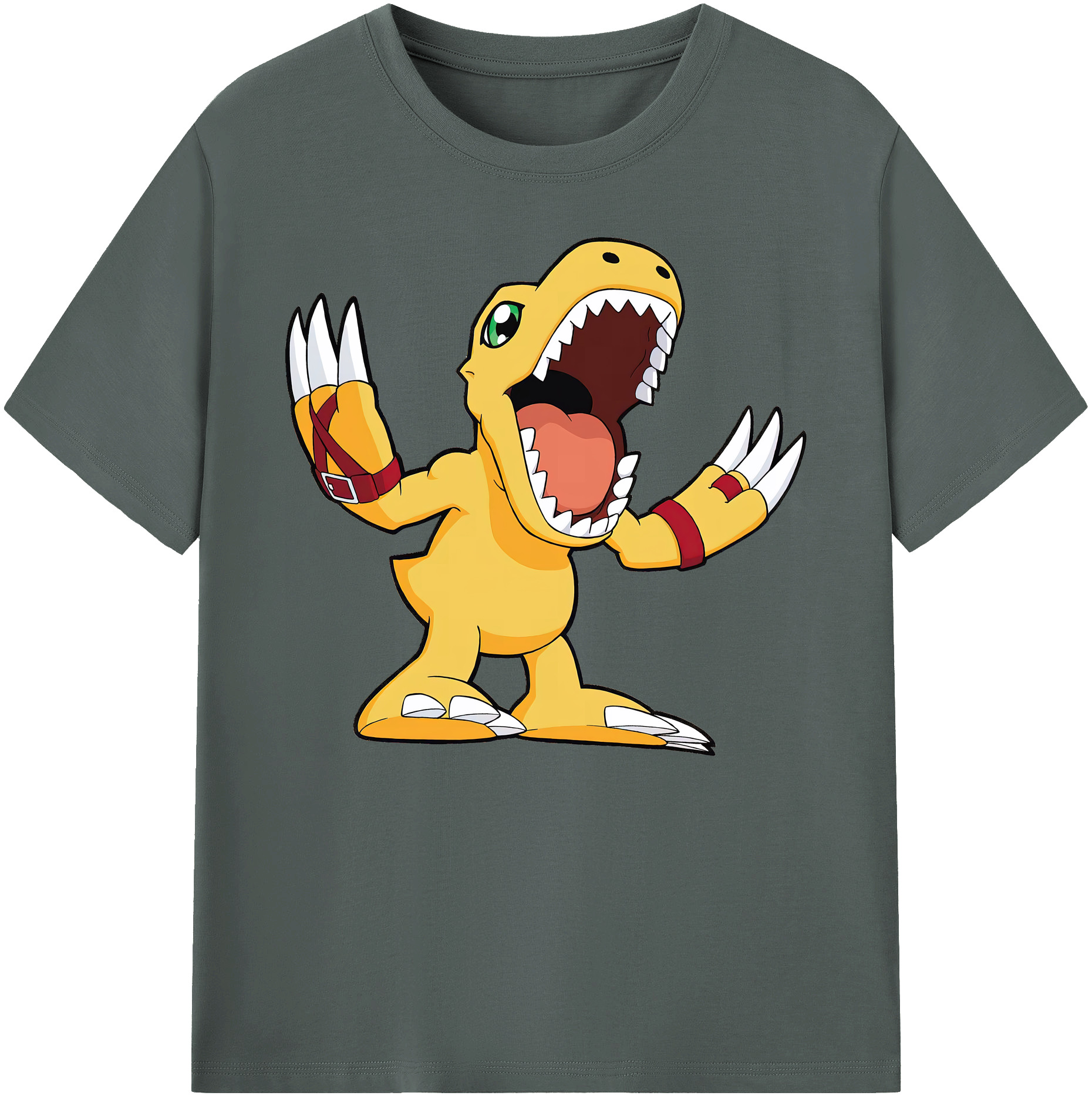 （画像用） Digimon デジタルモンスター/デジモン 綿100％ メンズ半袖Tシャツ｜肌触りやわらか＆通気性